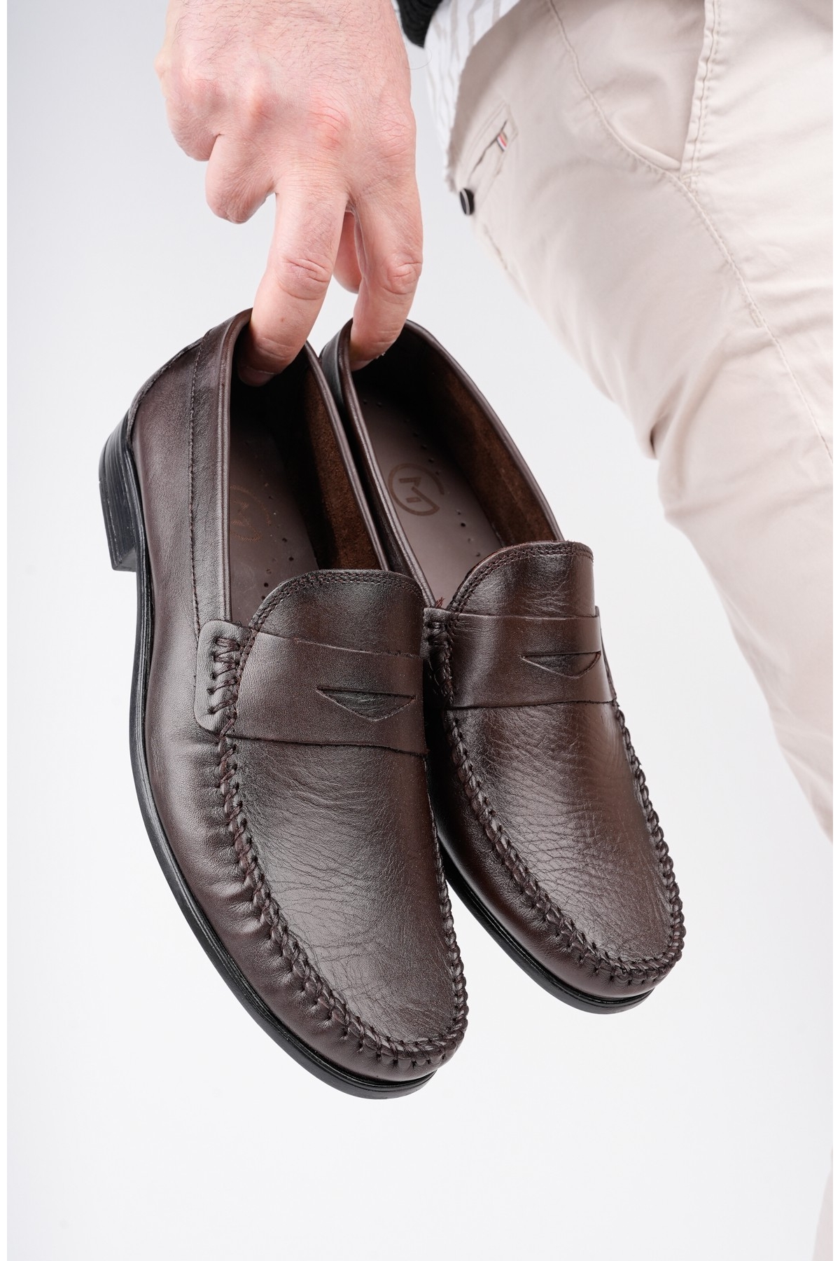 ENZO Garantili Klasik Hakiki Deri Günlük Erkek Ayakkabı - Görsel 10