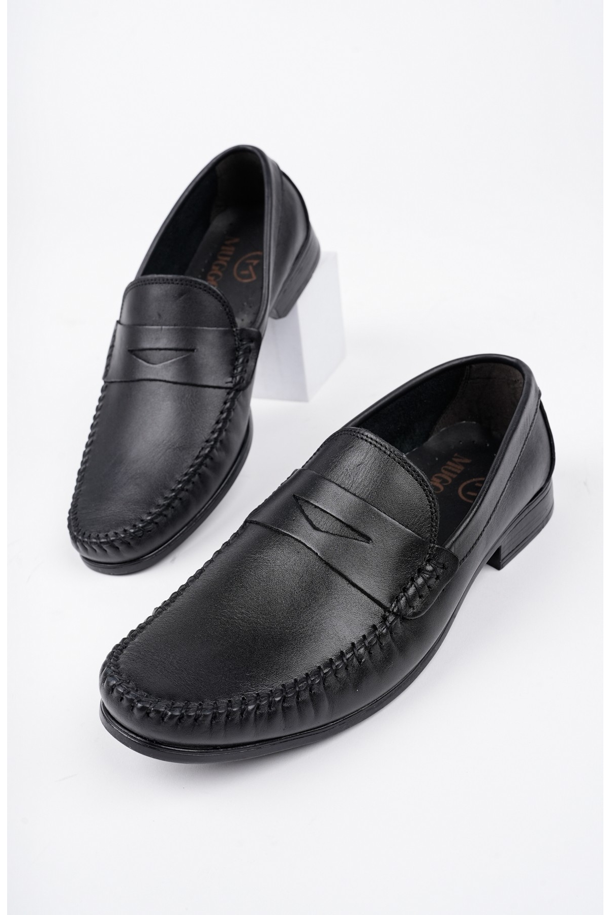 ENZO Garantili Klasik Hakiki Deri Günlük Erkek Ayakkabı - Görsel 3