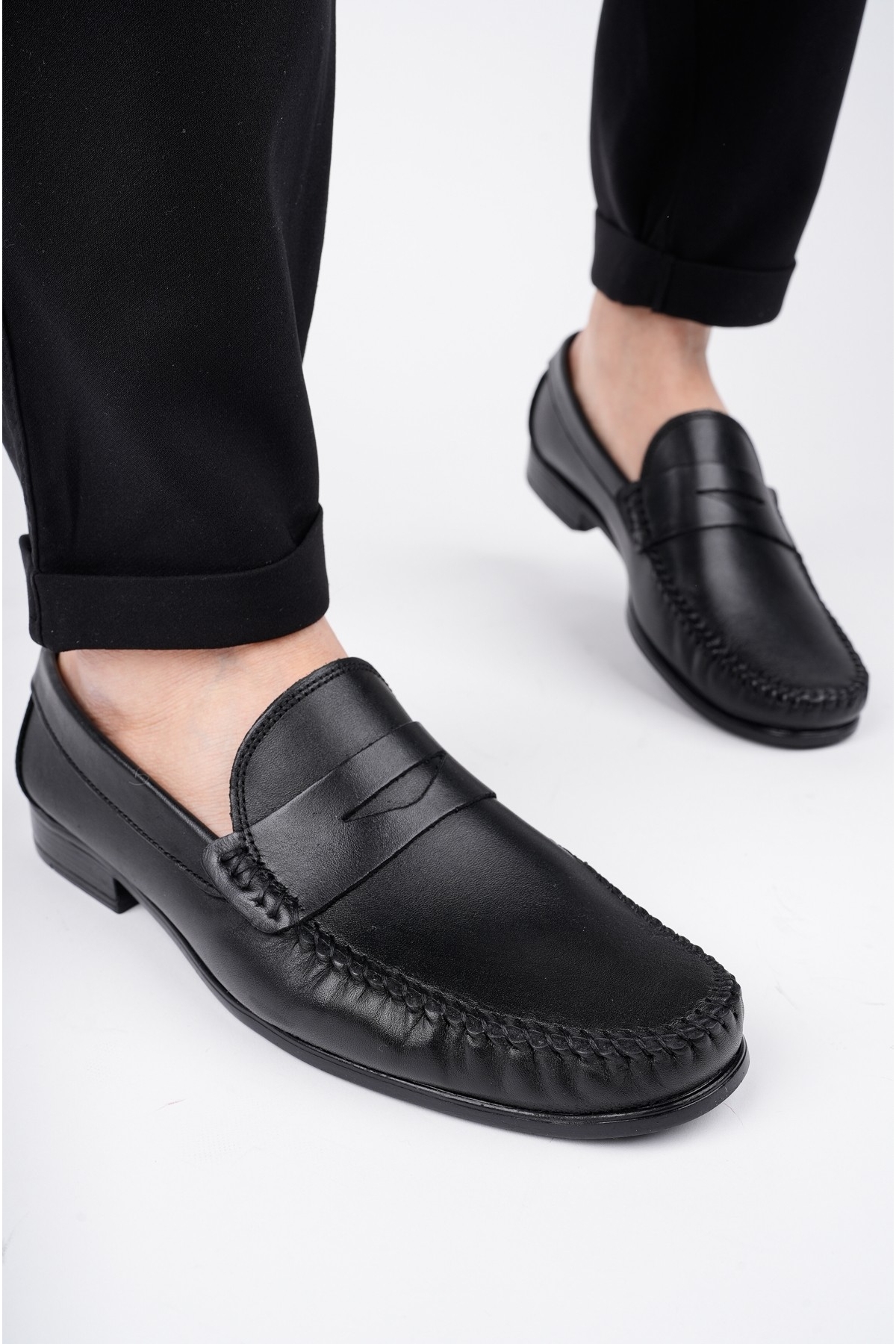 ENZO Garantili Klasik Hakiki Deri Günlük Erkek Ayakkabı - Görsel 6