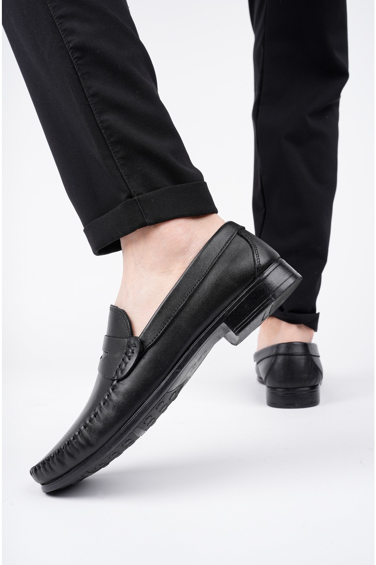 ENZO Garantili Klasik Hakiki Deri Günlük Erkek Ayakkabı - Görsel 8