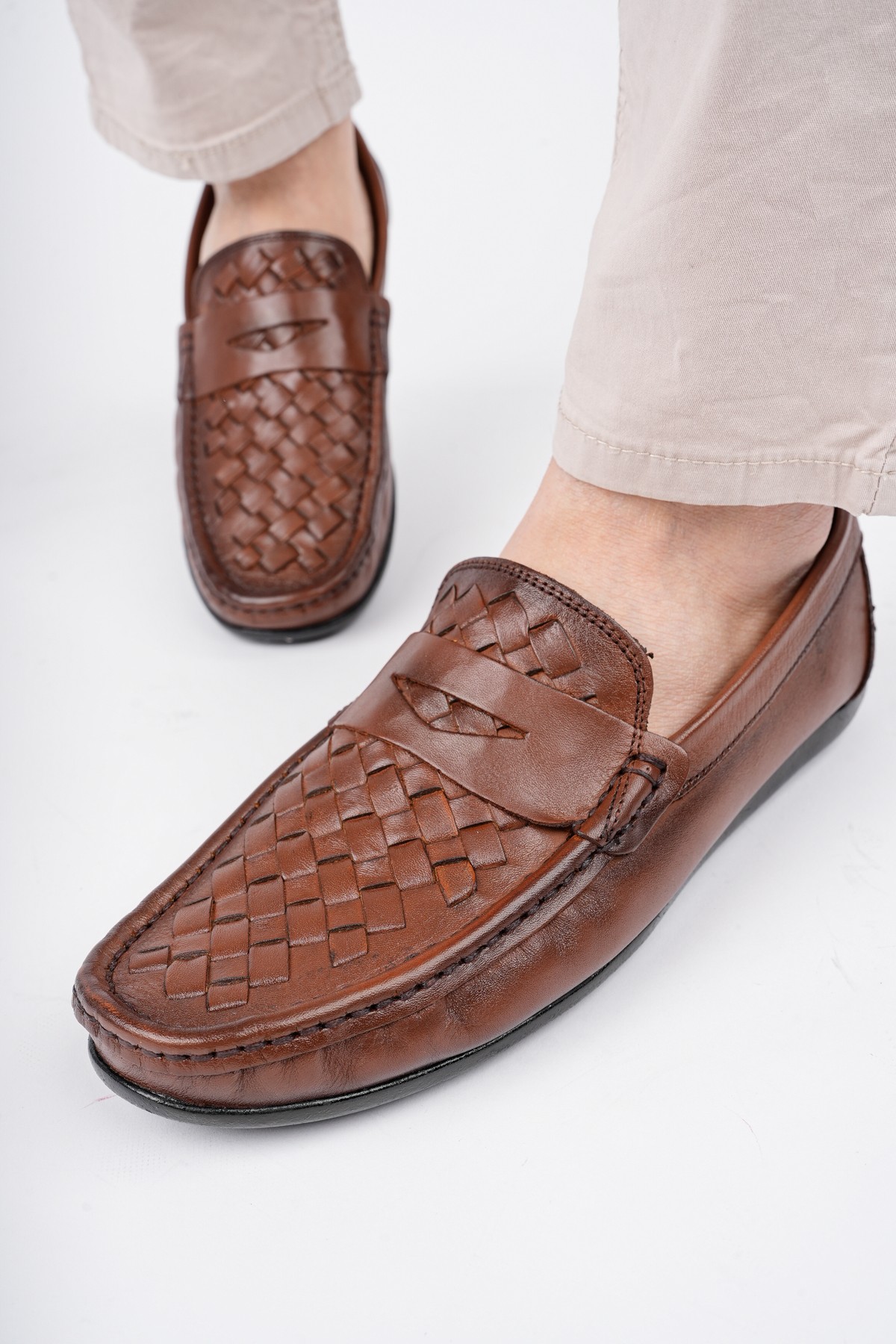 WOLTZ Garantili Klasik Hakiki Deri Günlük Erkek Ayakkabı - Görsel 9