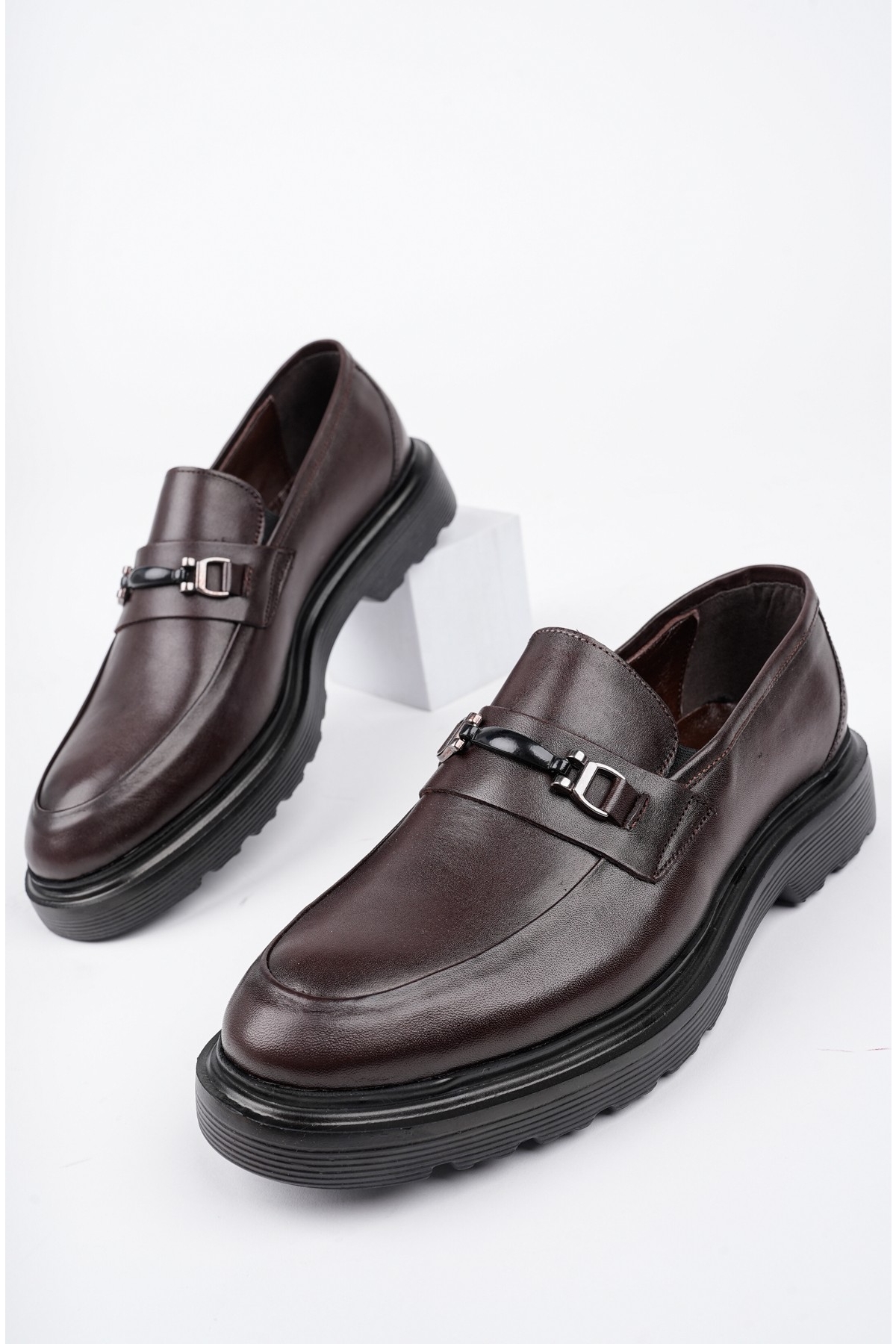 FABREGAS Hakiki Deri Klasik Günlük Ortopedik Erkek Ayakkabı - Görsel 2