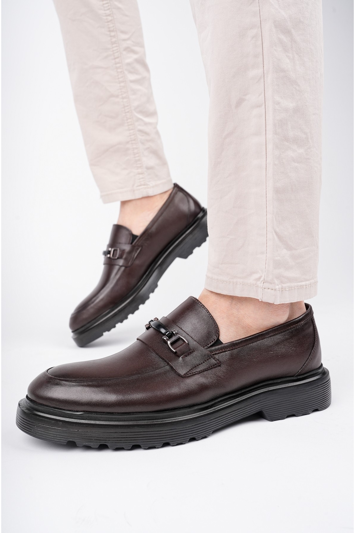 FABREGAS Hakiki Deri Klasik Günlük Ortopedik Erkek Ayakkabı - Görsel 6