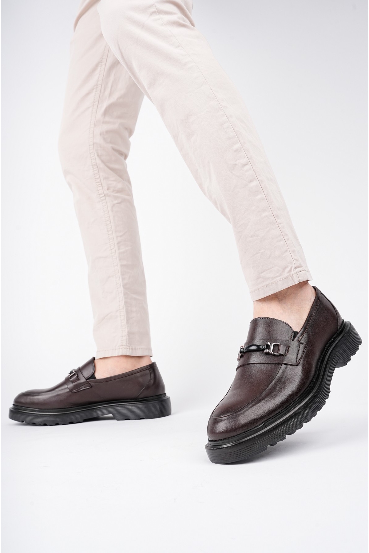 FABREGAS Hakiki Deri Klasik Günlük Ortopedik Erkek Ayakkabı - Görsel 7