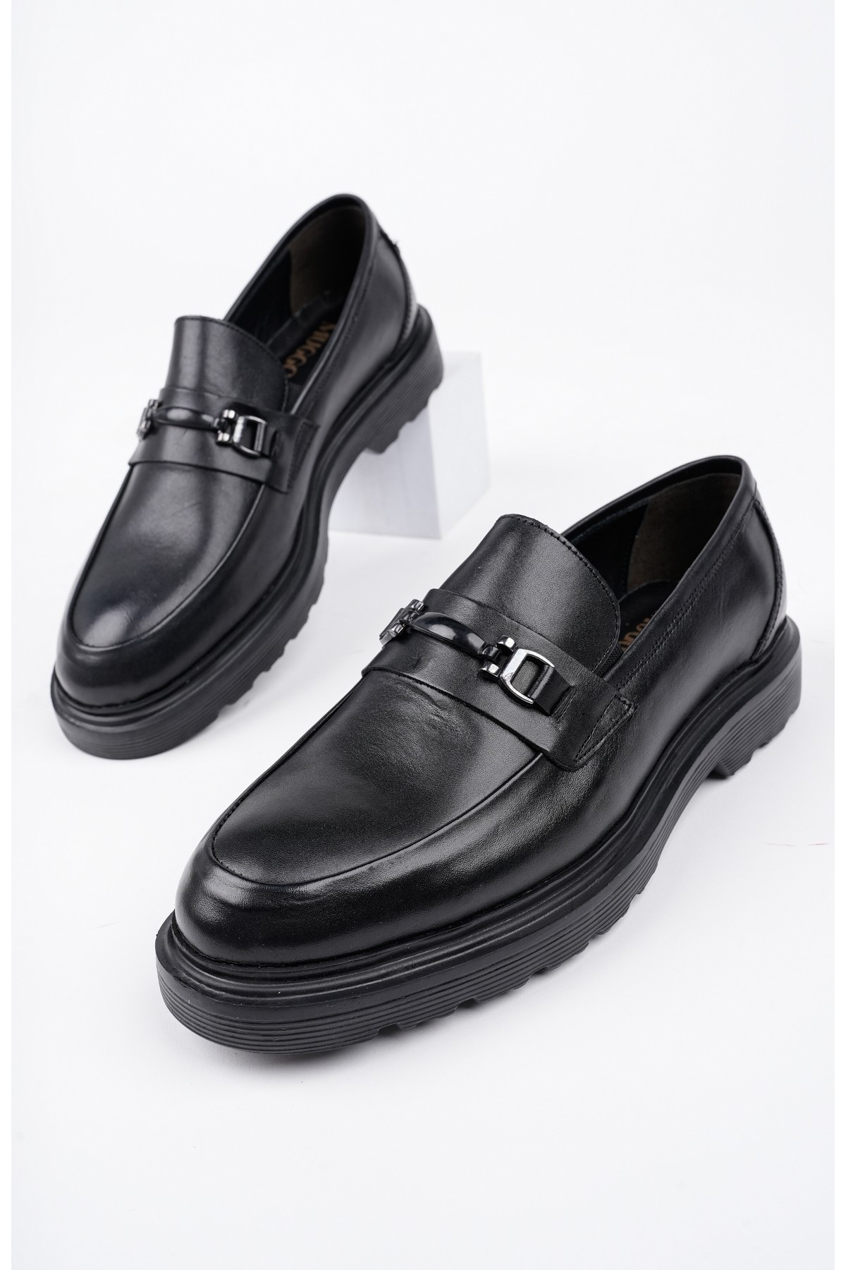 Muggo FABREGAS Hakiki Deri Klasik Günlük Ortopedik Erkek Ayakkabı - Görsel 2