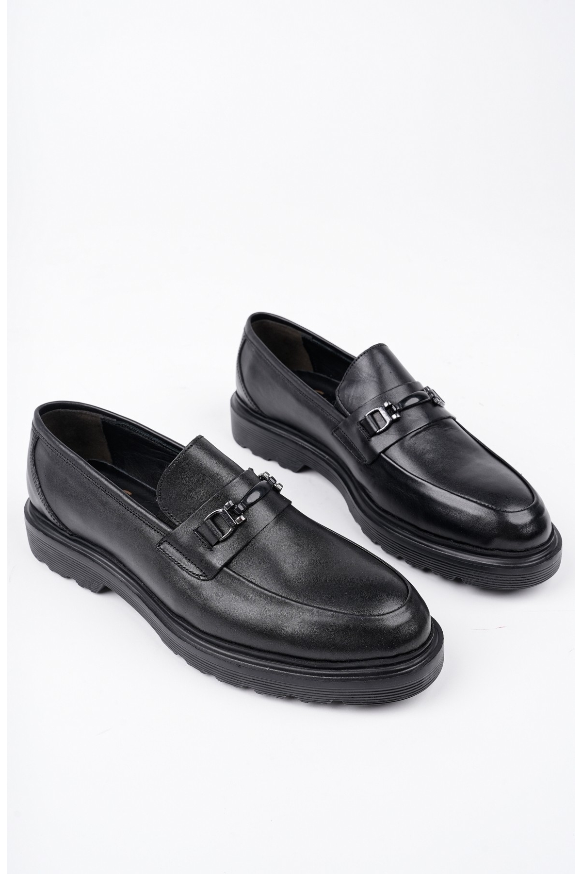 Muggo FABREGAS Hakiki Deri Klasik Günlük Ortopedik Erkek Ayakkabı - Görsel 3