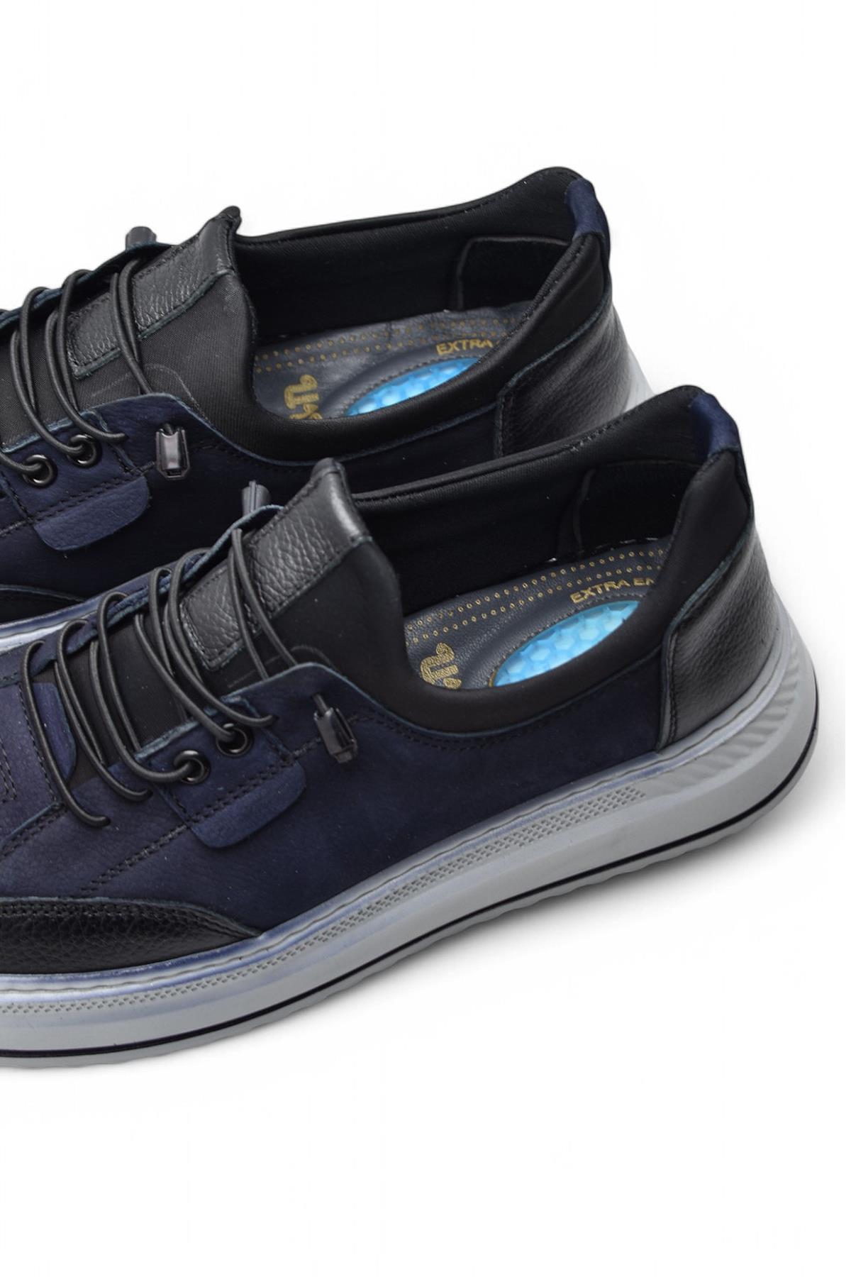 TAB550 Topuk Jelli Ortopedik Taban Hakiki Deri Erkek Ayakkabı Casual Günlük Erkek Ayakkabı POLİ Hafif Taban - Görsel 4