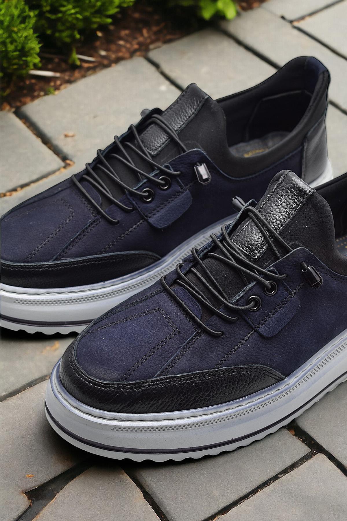 TAB550 Topuk Jelli Ortopedik Taban Hakiki Deri Erkek Ayakkabı Casual Günlük Erkek Ayakkabı POLİ Hafif Taban - Görsel 7