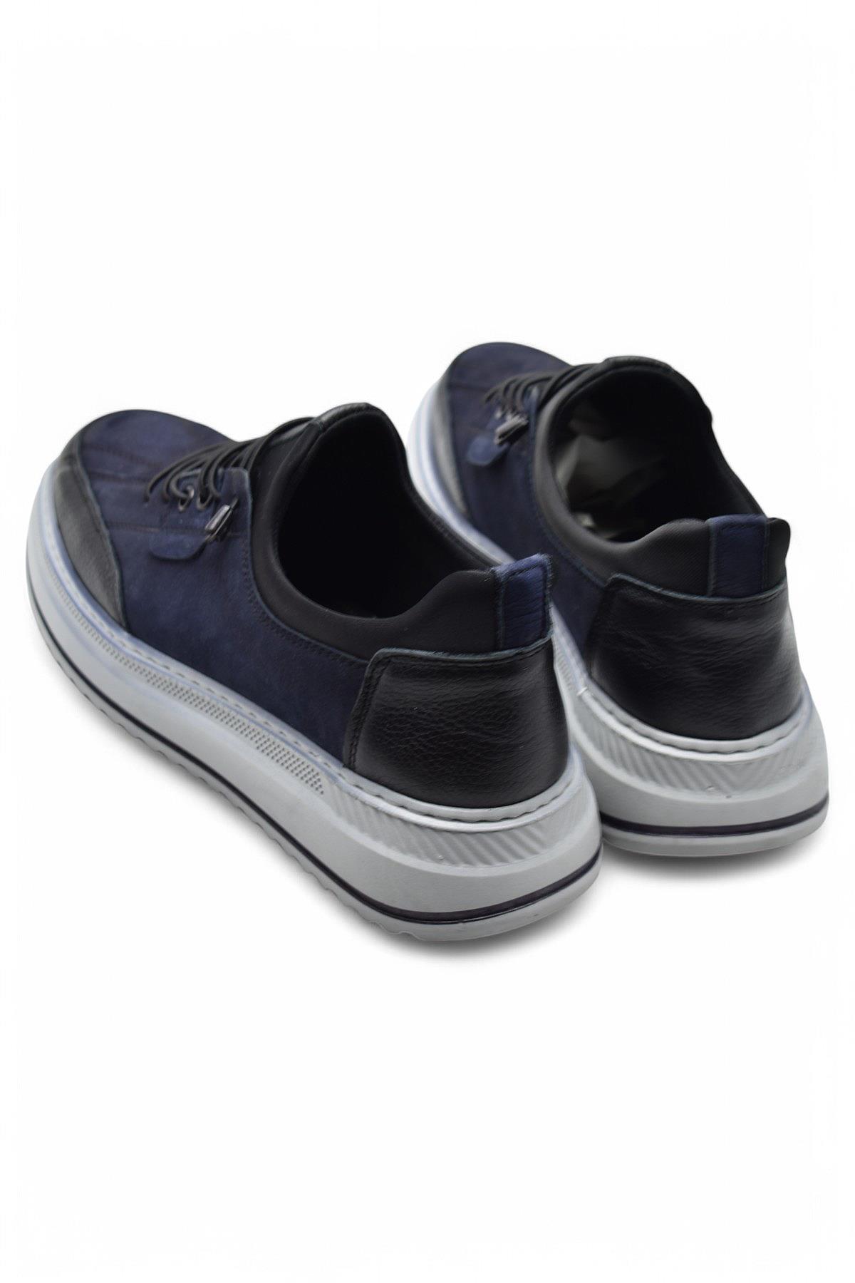 TAB550 Topuk Jelli Ortopedik Taban Hakiki Deri Erkek Ayakkabı Casual Günlük Erkek Ayakkabı POLİ Hafif Taban - Görsel 8