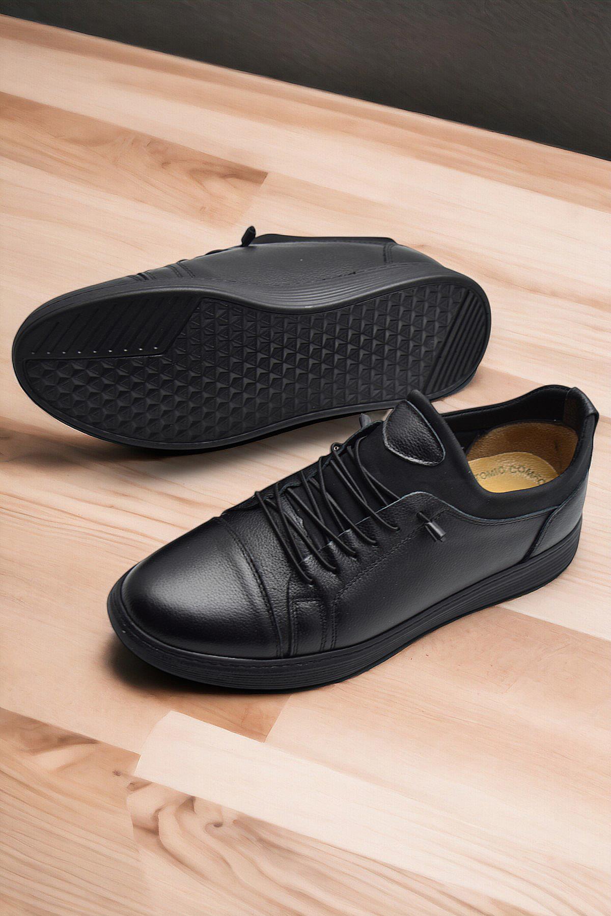 TAB400 Ortopedik Taban Hakiki Deri Erkek Ayakkabı Casual Günlük Erkek Ayakkabı - Görsel 3