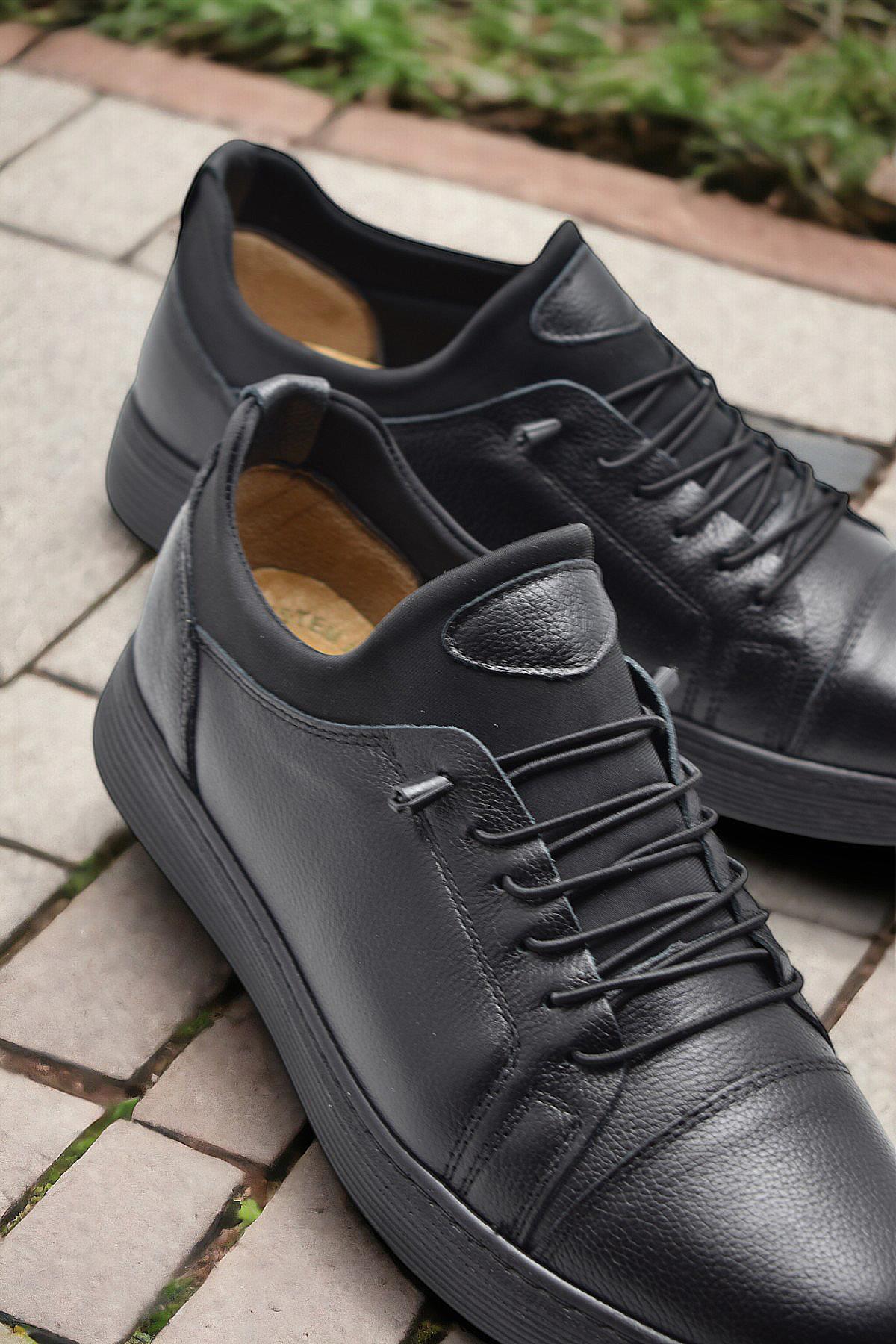 TAB400 Ortopedik Taban Hakiki Deri Erkek Ayakkabı Casual Günlük Erkek Ayakkabı - Görsel 5