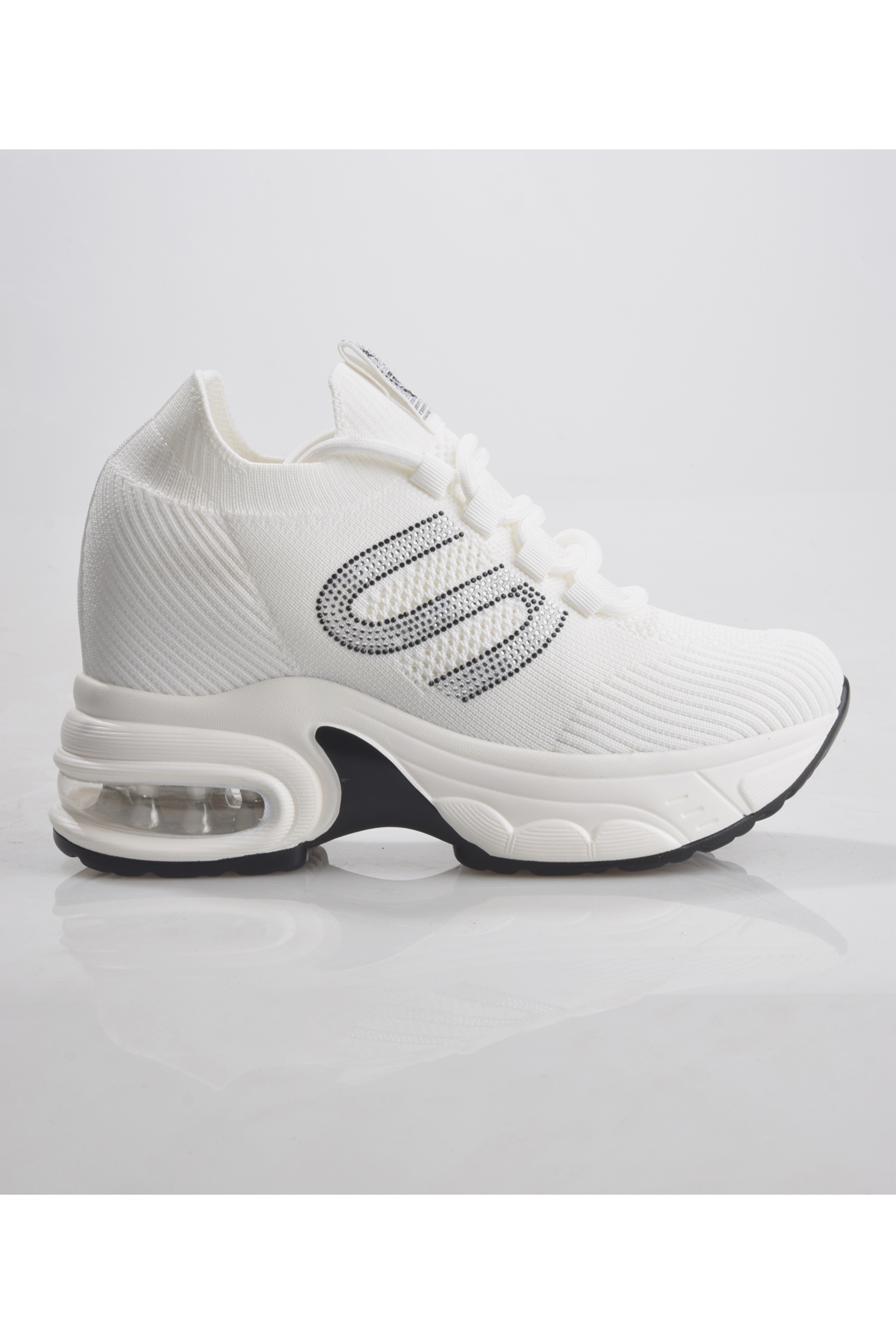 25Y300-1 Kadın Dolgu Topuk Spor Ayakkabı - Görsel 2