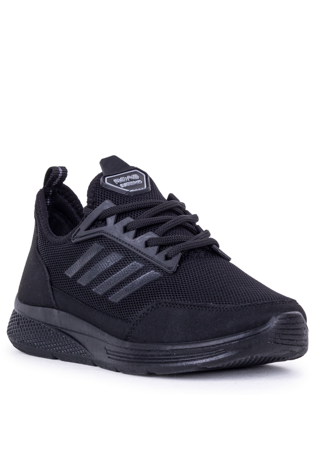 Run Günlük Erkek Spor Ayakkabı Yürüyüş Koşu Siyah Siyah - Görsel 3