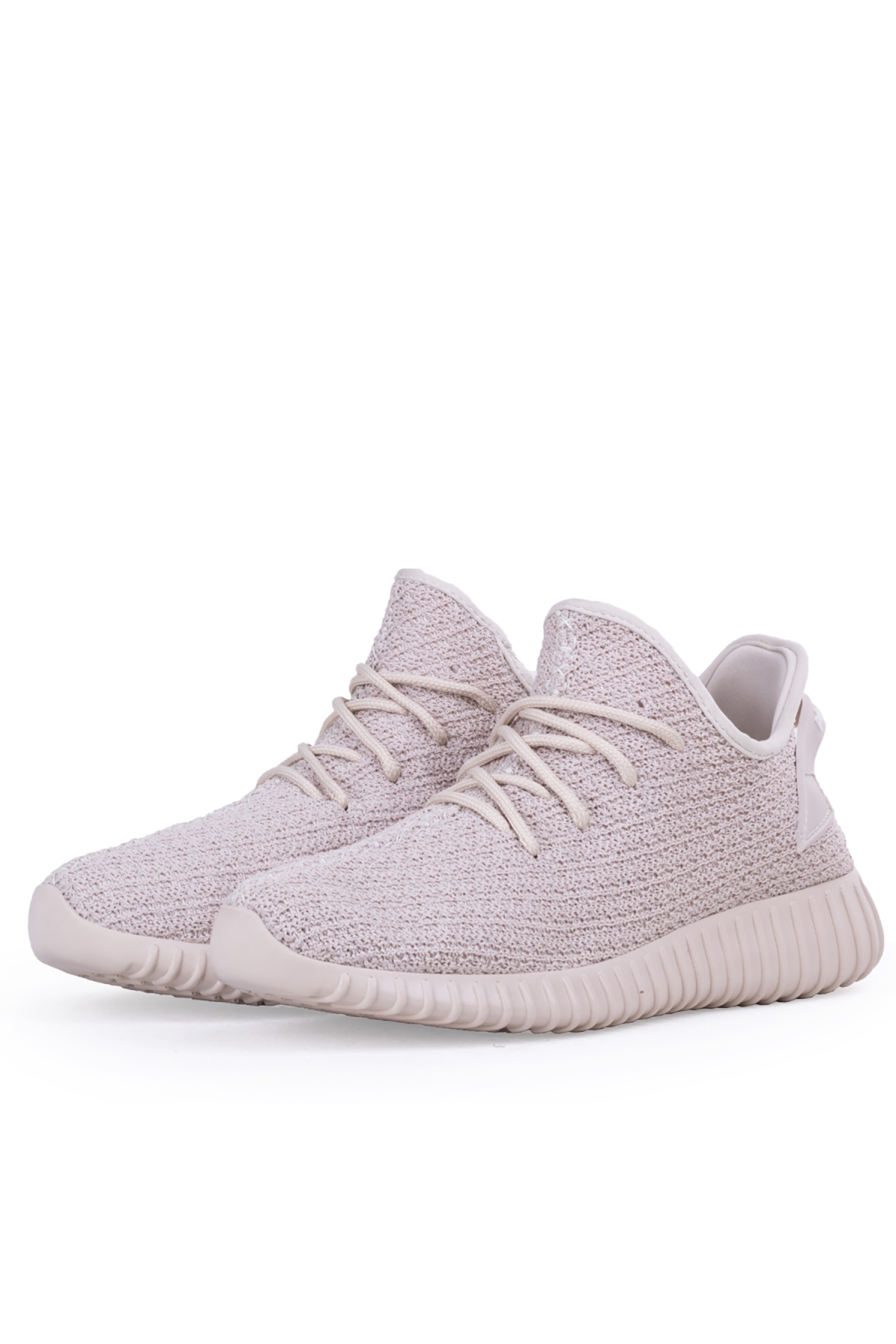 Pierre Cardiin Erkek Spor Aakkabı Yazlık Yeezy Bağsız Bej - Görsel 3