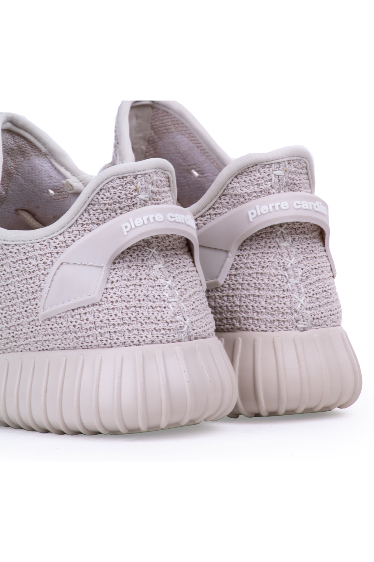 Pierre Cardiin Erkek Spor Aakkabı Yazlık Yeezy Bağsız Bej - Görsel 5