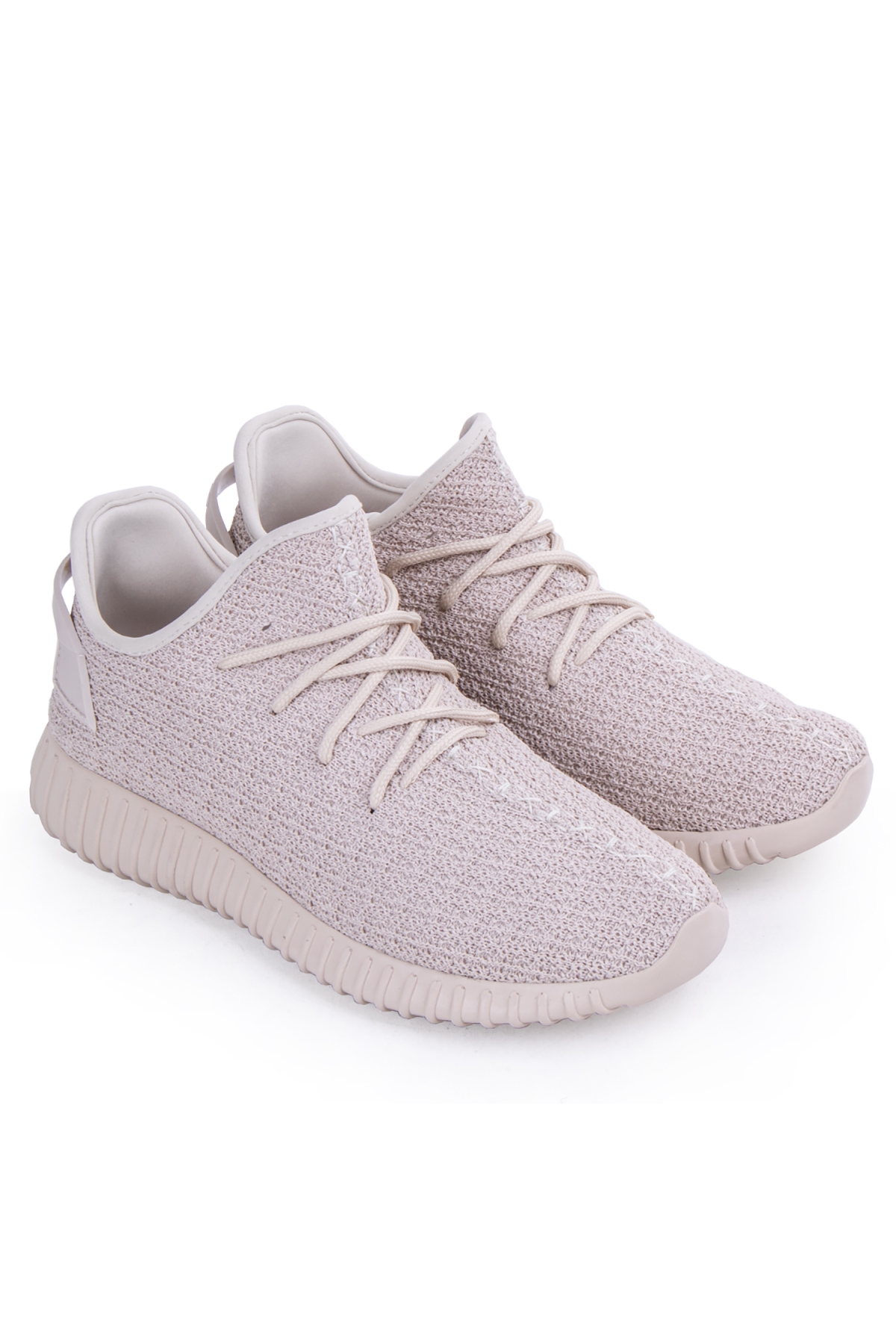 Pierre Cardiin Erkek Spor Aakkabı Yazlık Yeezy Bağsız Bej - Görsel 6