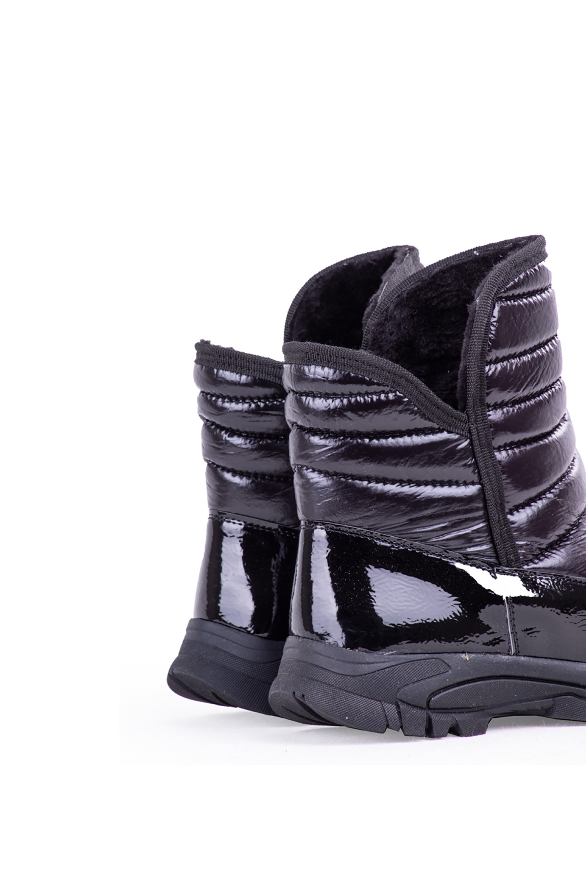 52596 Kışlık Kadın Kar Bot Siyah - Görsel 5