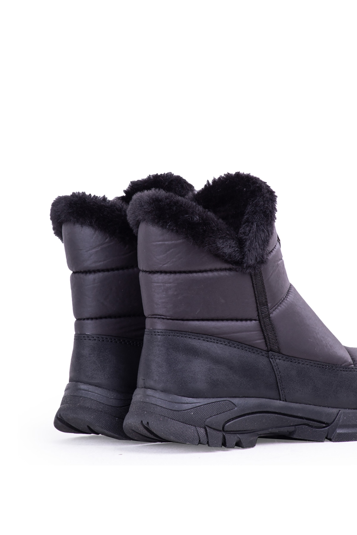 52592 Kışlık Kadın Kar Bot Siyah - Görsel 5