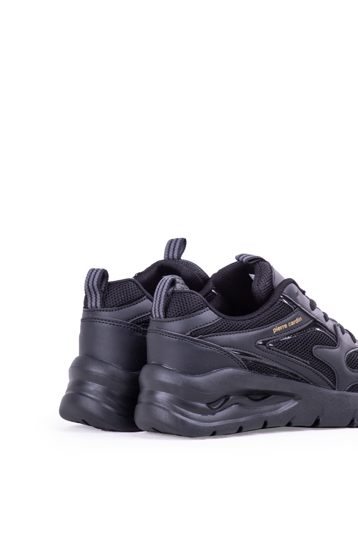 Kadın Düz Sneaker Ayakkabı Günlük Spor Ayakkab Siyah - Görsel 5