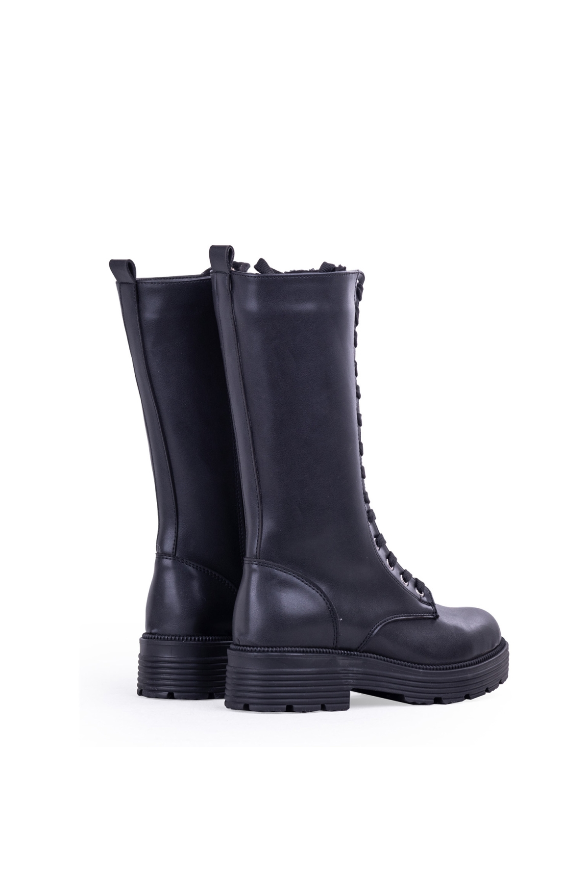 Pierre Cardin Fermuarlı Bağcıklı Kadın Postal Bot Siyah - Görsel 4