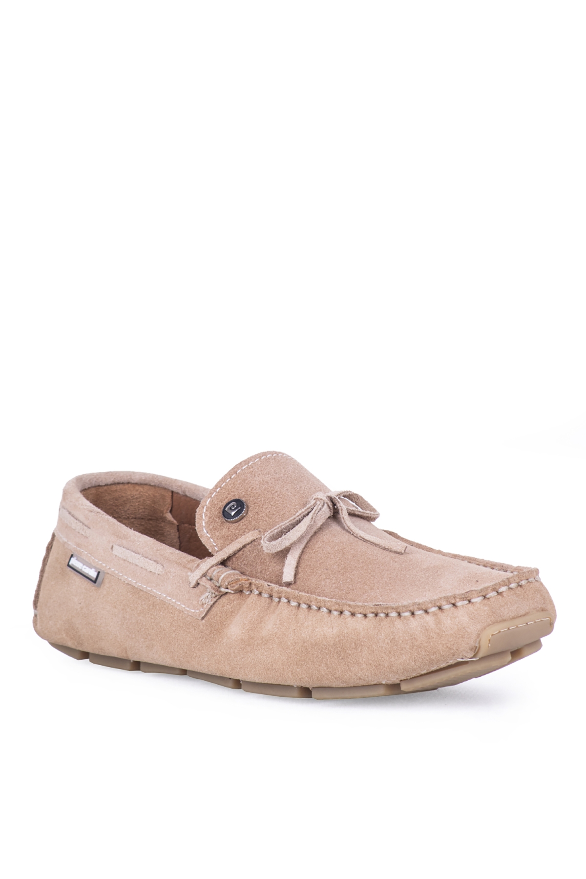 241012 Erkek Nubuk Deri Loafer Ayakkabı Bej - Görsel 3