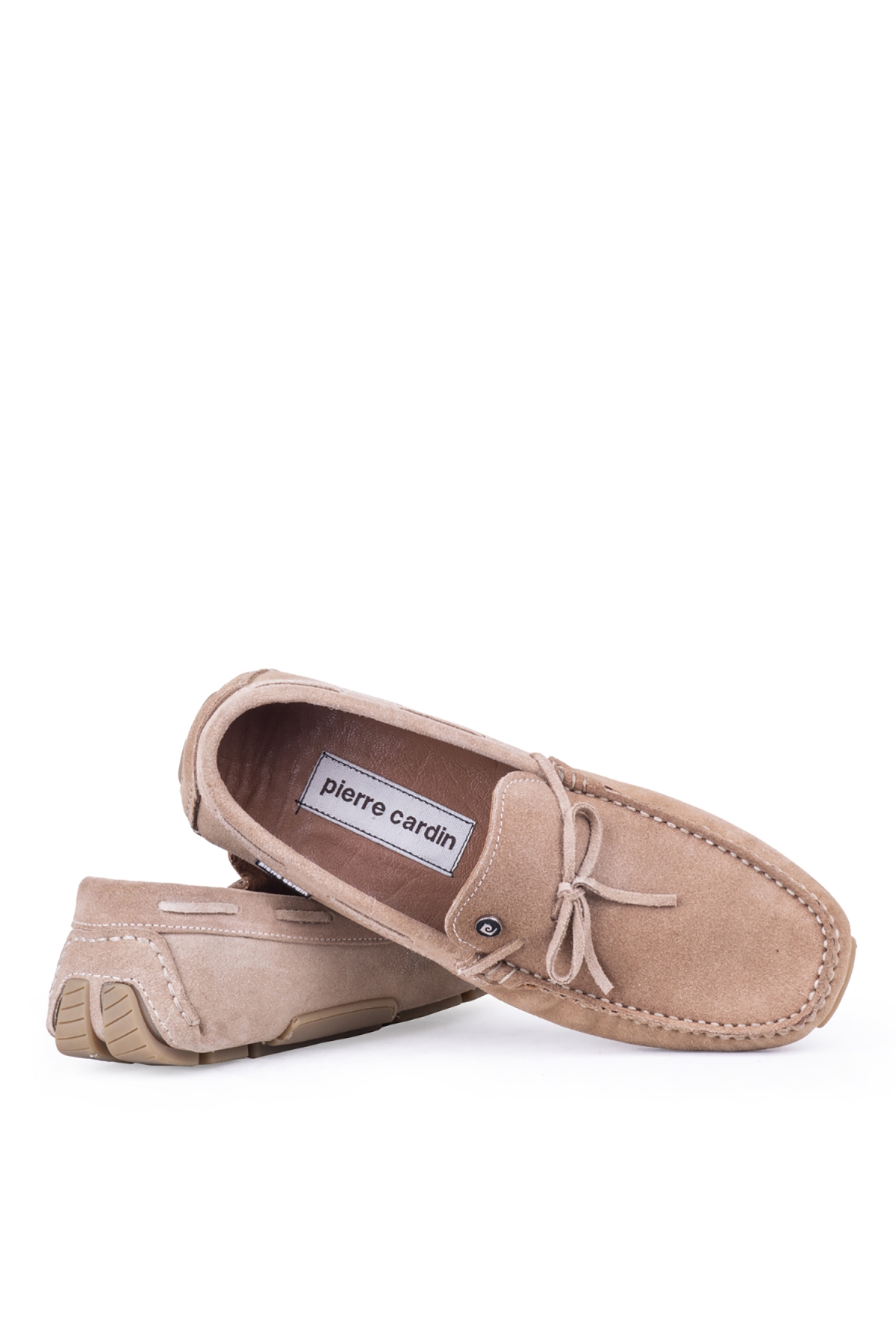 241012 Erkek Nubuk Deri Loafer Ayakkabı Bej - Görsel 5