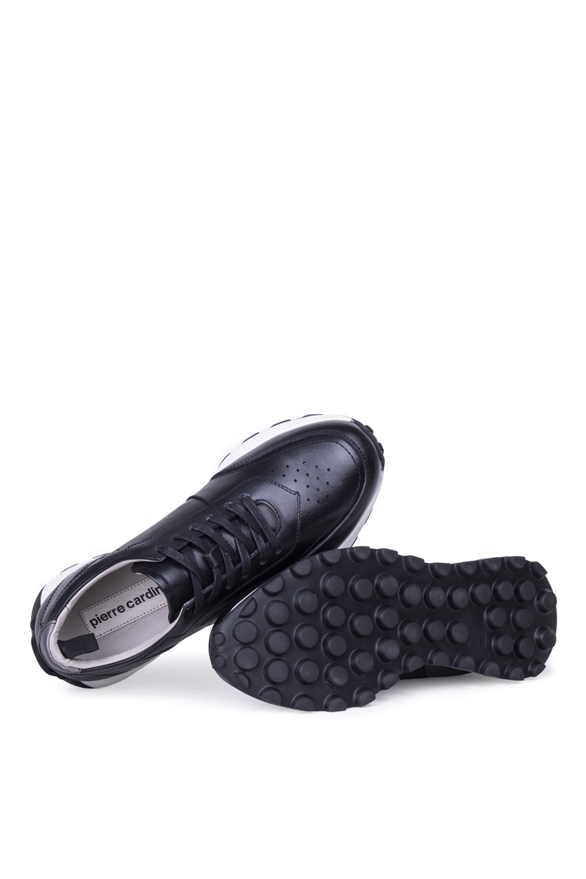 335738 Erkek Yüksek Taban Sneaker Ayakkabı Siyah - Görsel 5