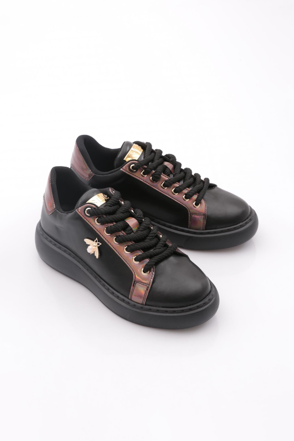 B2013 Kadin İnci Taşli Sneakers - Görsel 3