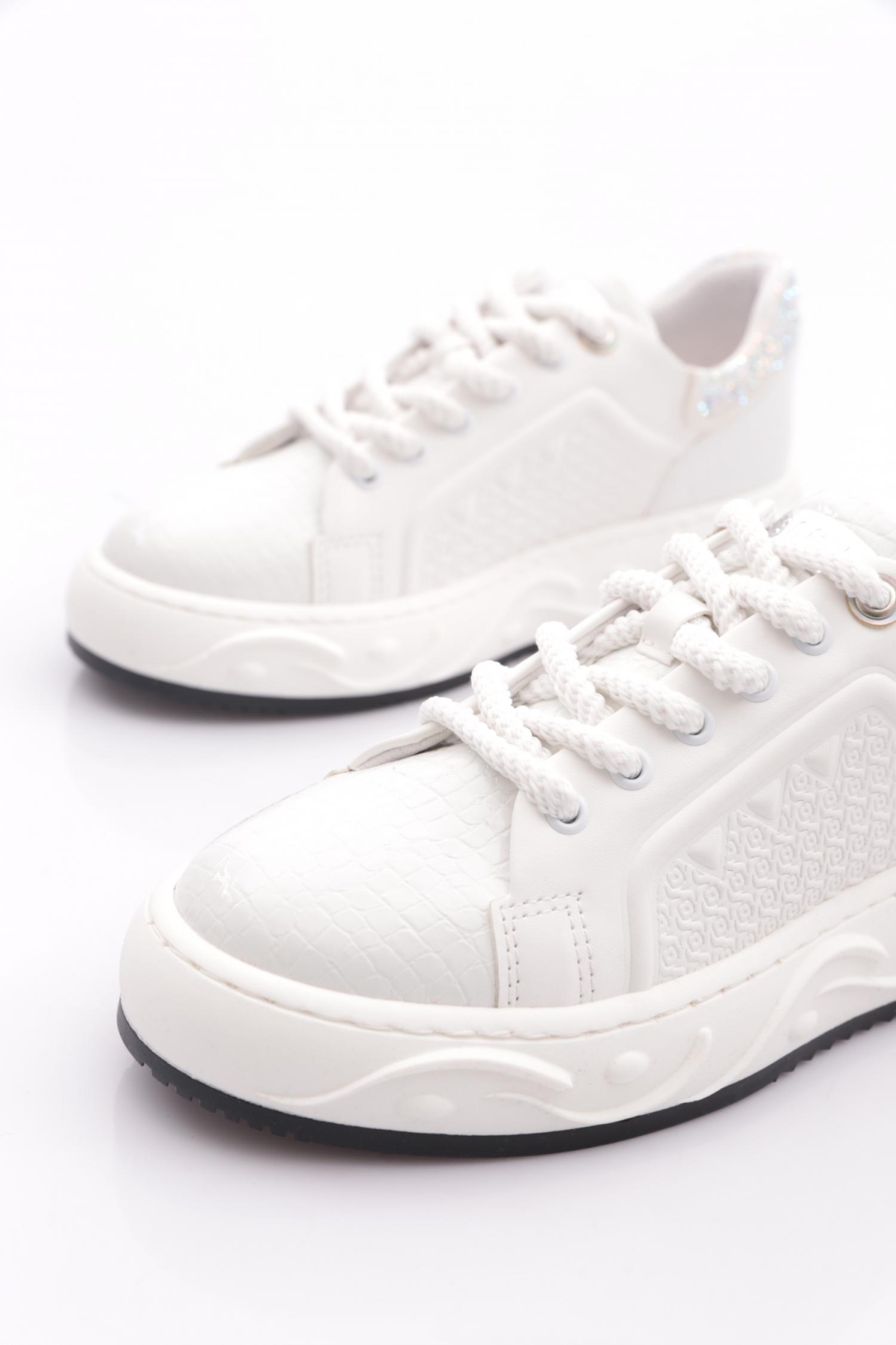 Dgn Dgn Beyaz B3001 Kadin Sneakers Ayakkabi | Flo Beyaz - 5. görsel