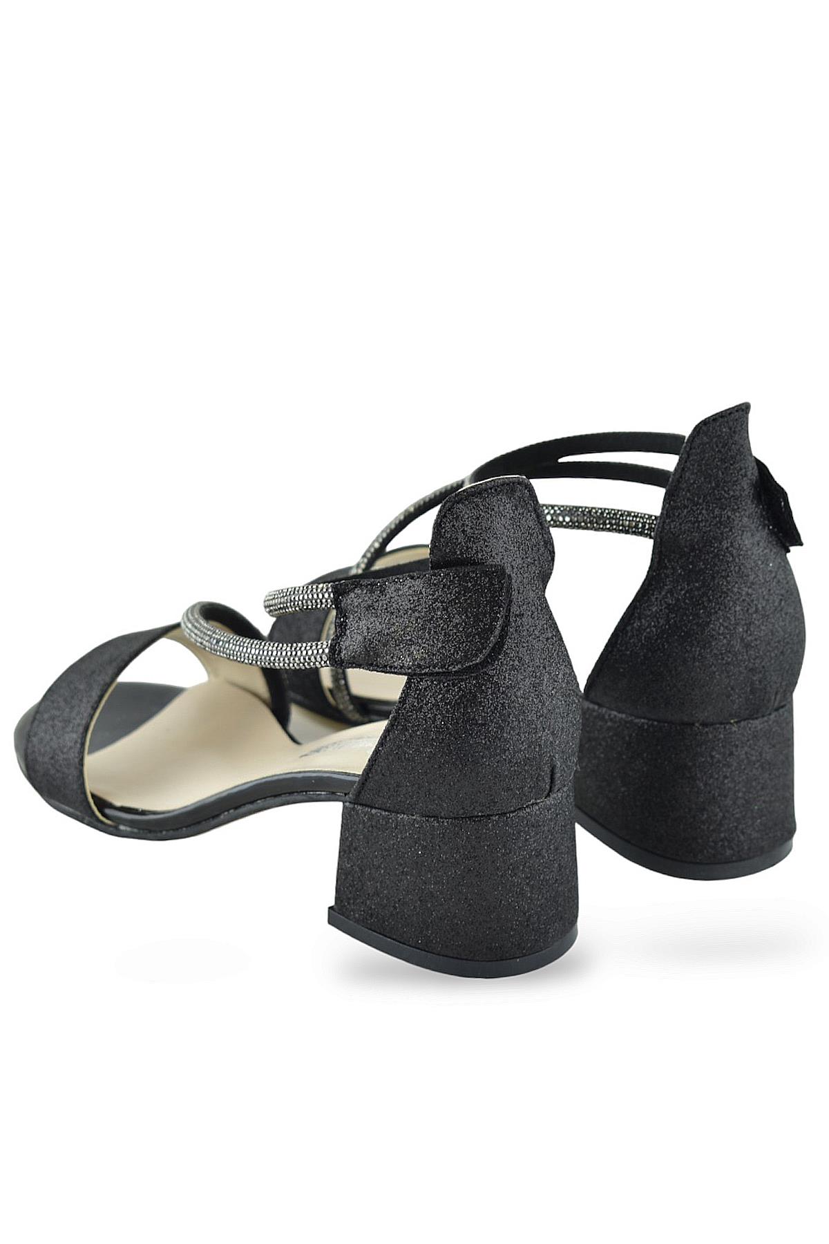259 Abiye Kız Çocuk Topuklu Ayakkabı Düğünlük Nişan Abiye Elbise Ayakkabısı - Görsel 4