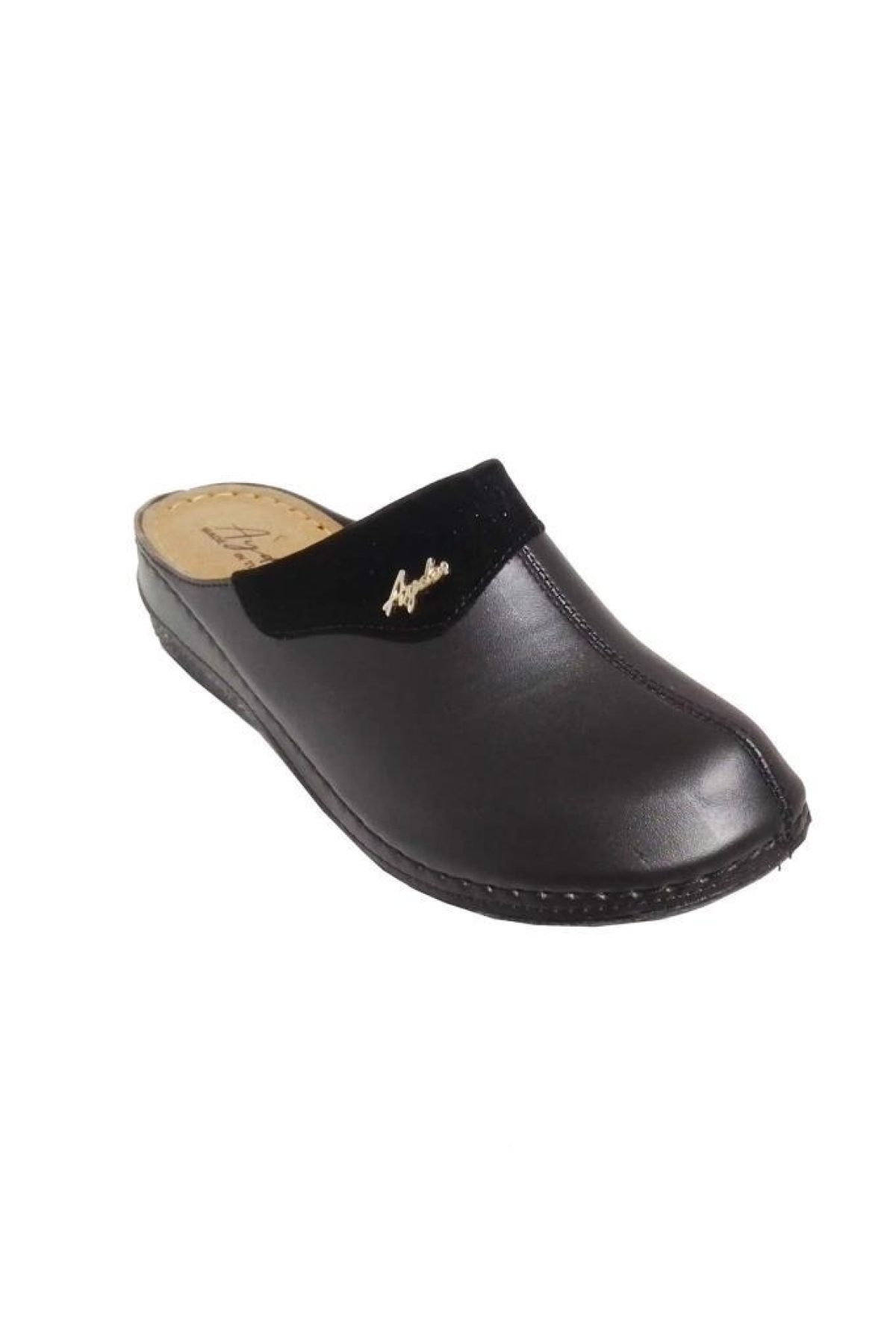 710-24 Deri Anatomik Sabo Kadın Terlik - Görsel 2