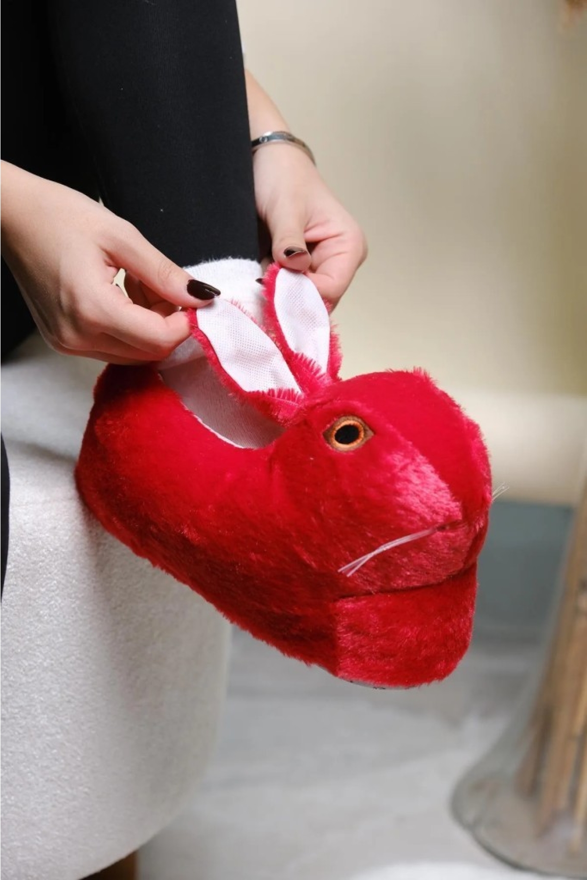 153-24 Termal Tavşan Figürlü Panduf 36-40 - Görsel 3