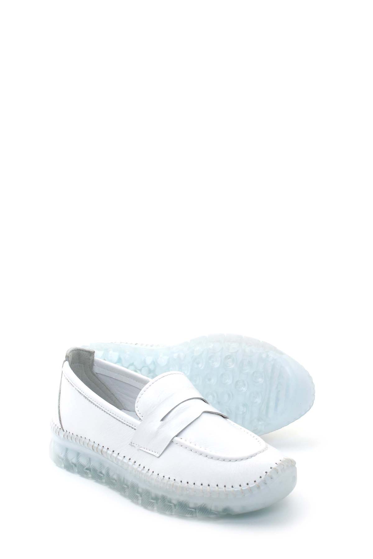 Hakiki Deri Kadın Casual Ayakkabı 609ZA740 - Görsel 4