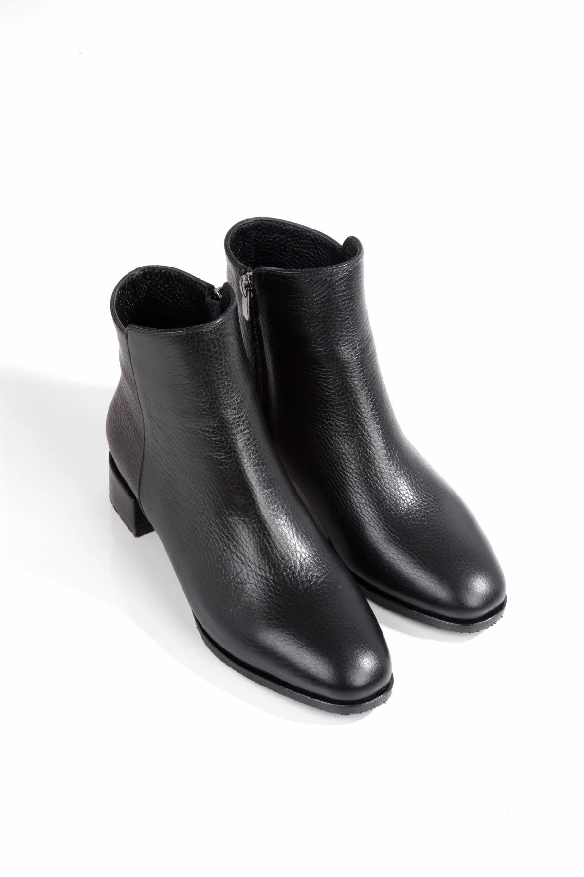 Raquel Hakiki Deri Kısa Topuklu Bot - Görsel 5