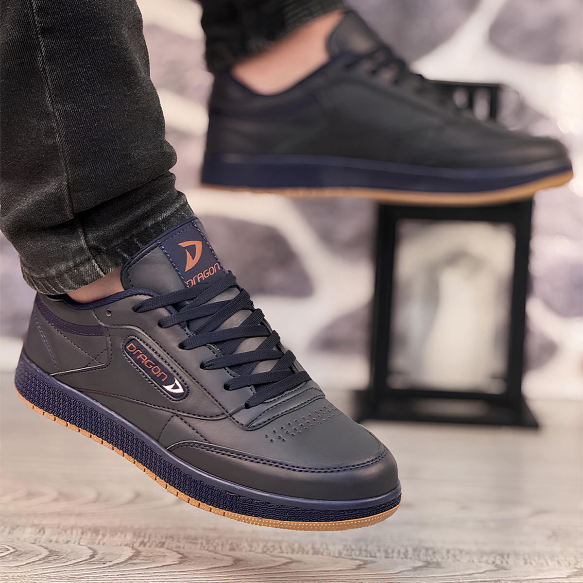Dragon Erkek Sneaker Spor Ayakkabı Lacivert Fiyatları - 201446535
