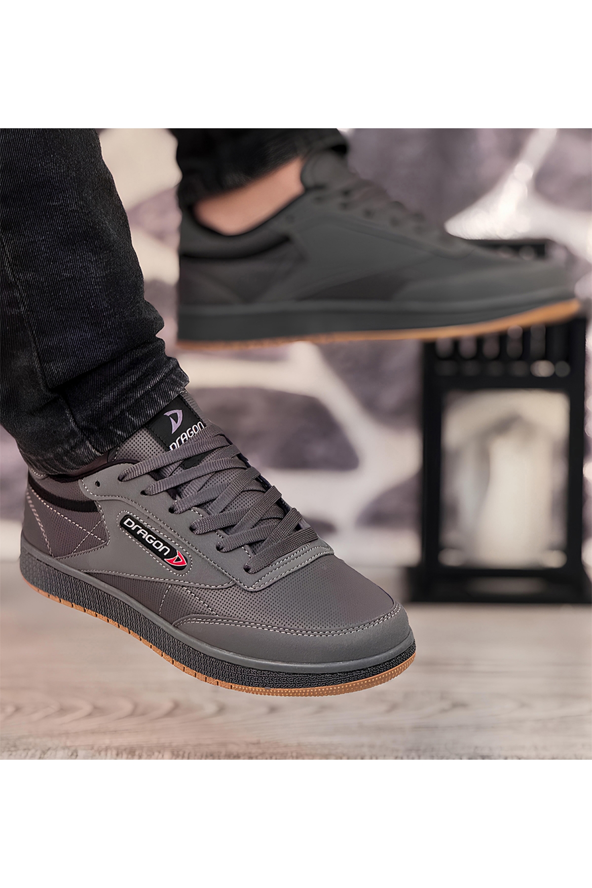 Dragon Erkek Sneaker Spor Ayakkabı Füme - Görsel 2