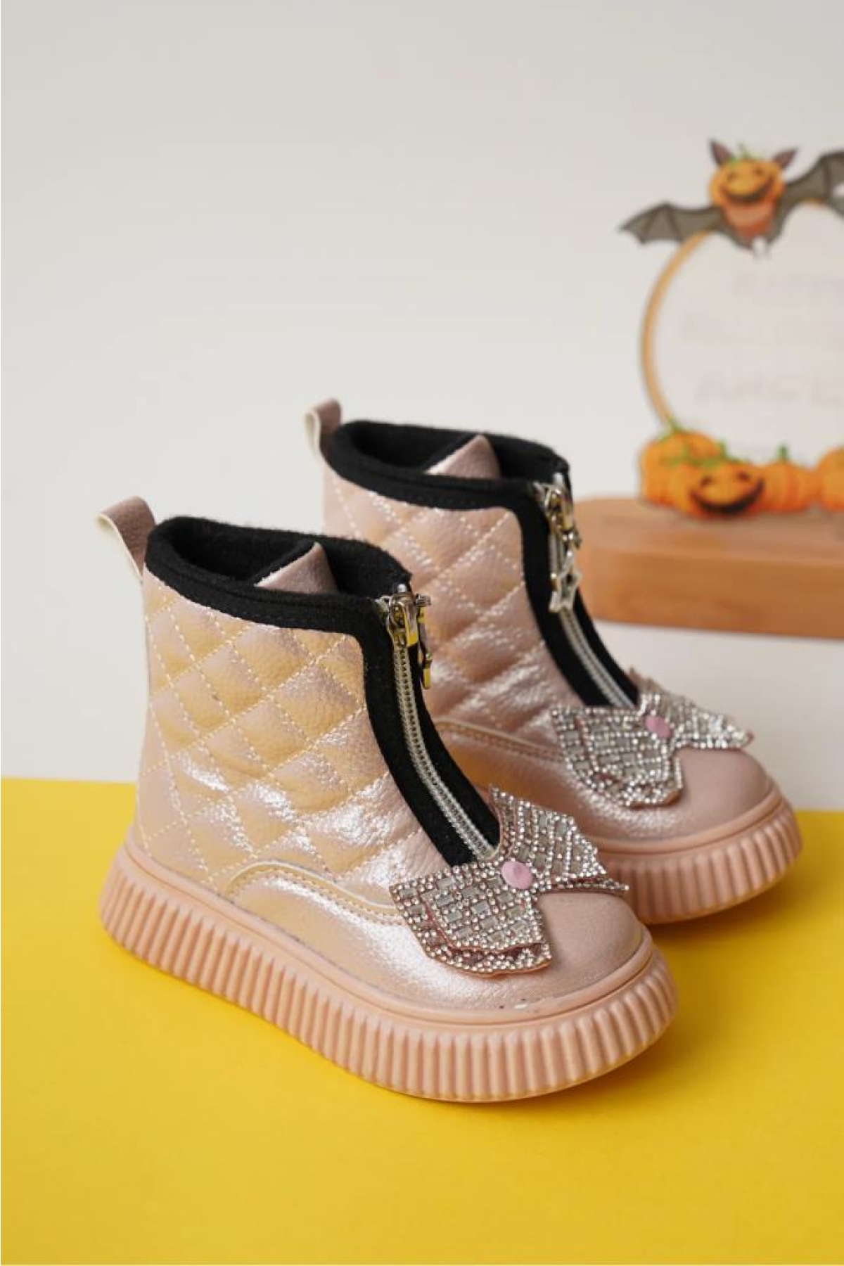 Arzen 03074 Kız Çocuk Bebe Fiyonklu Termal Bot - Görsel 3