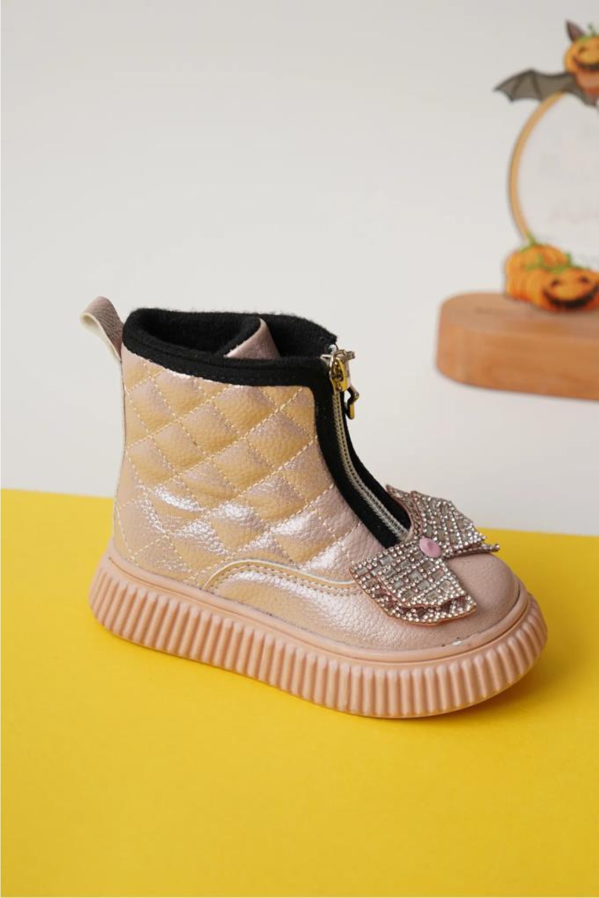 Arzen 03074 Kız Çocuk Bebe Fiyonklu Termal Bot - Görsel 4