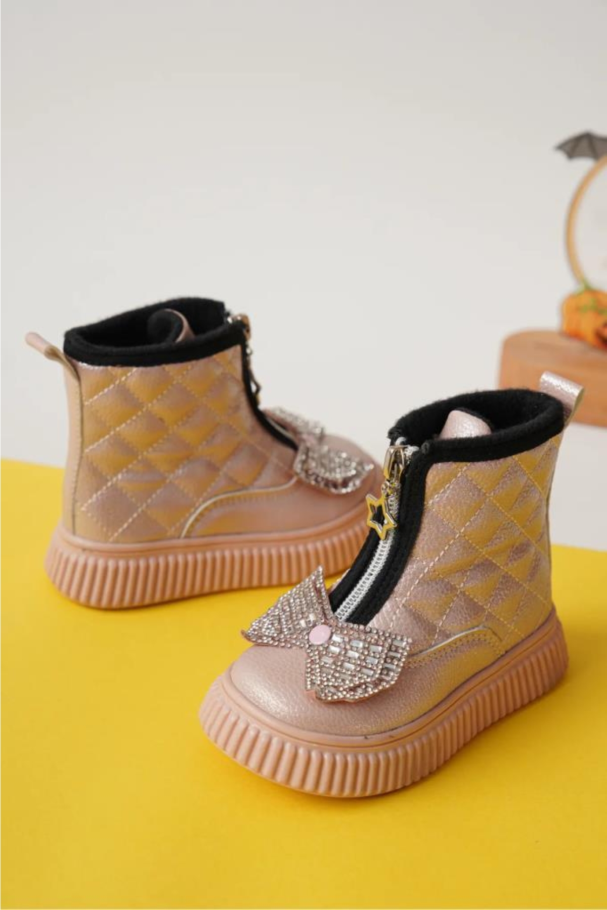 Arzen 03074 Kız Çocuk Bebe Fiyonklu Termal Bot - Görsel 5