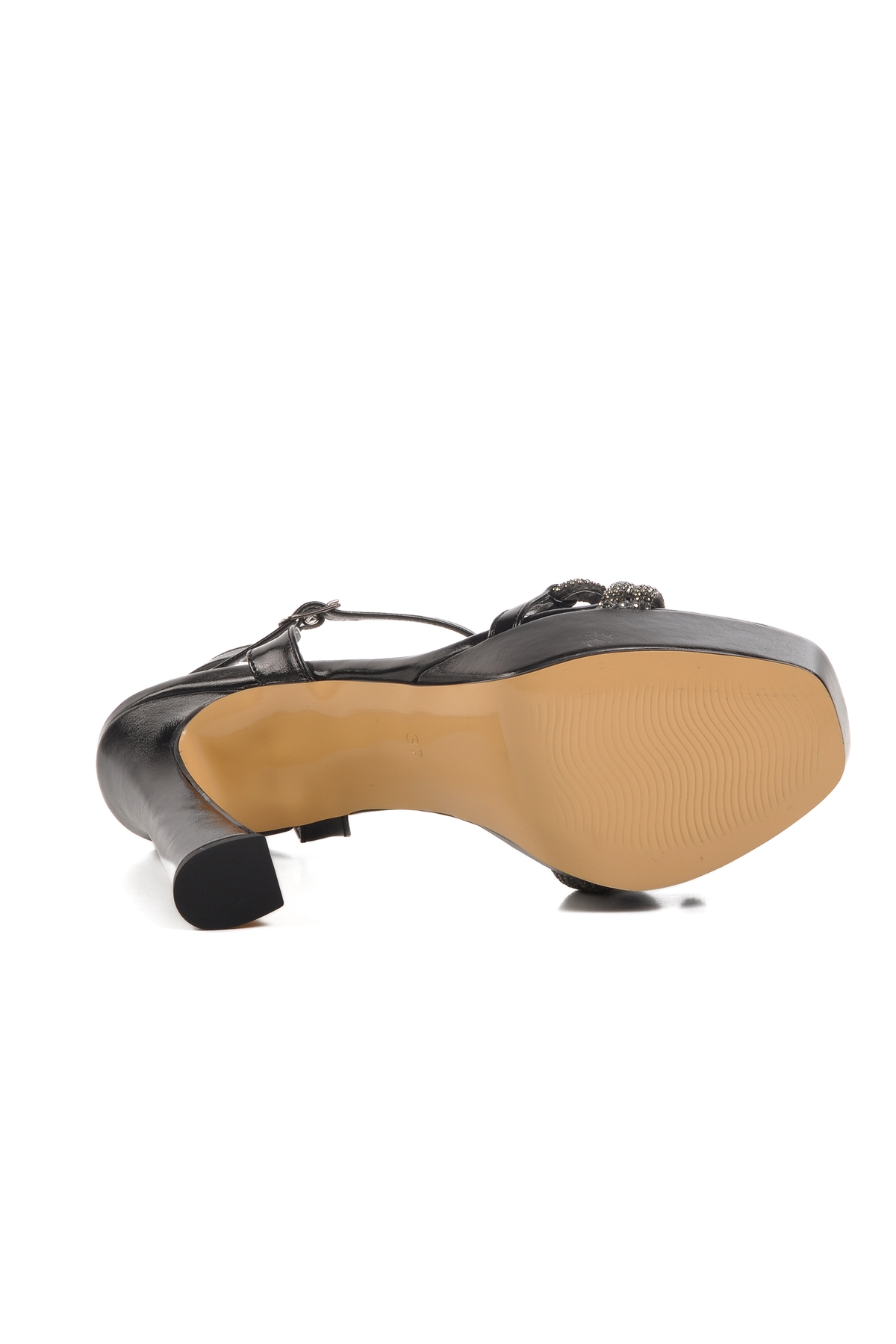 Siyah Yüksek Topuklu Kadın Abiye Ayakkabı PC-54505 Z - Görsel 6