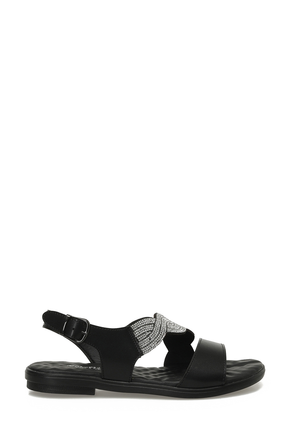 325054.Z 5FX Siyah Kadın Düz Sandalet - Görsel 2