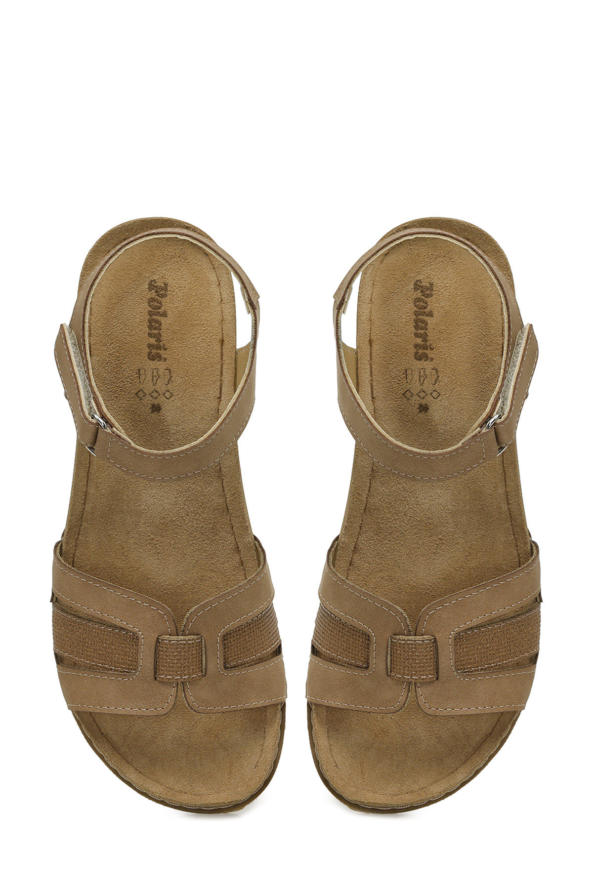 166950.Z5FX Taba Kadın Düz Sandalet - Görsel 5