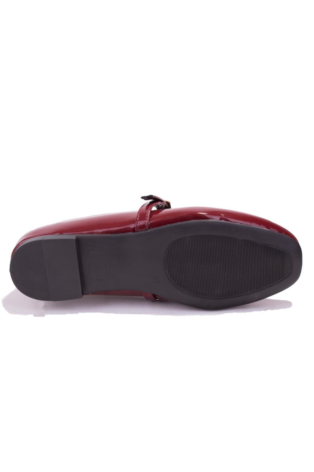 DZA07-115052 Bordo Günlük Babet Kadın Ayakkabı - Görsel 5