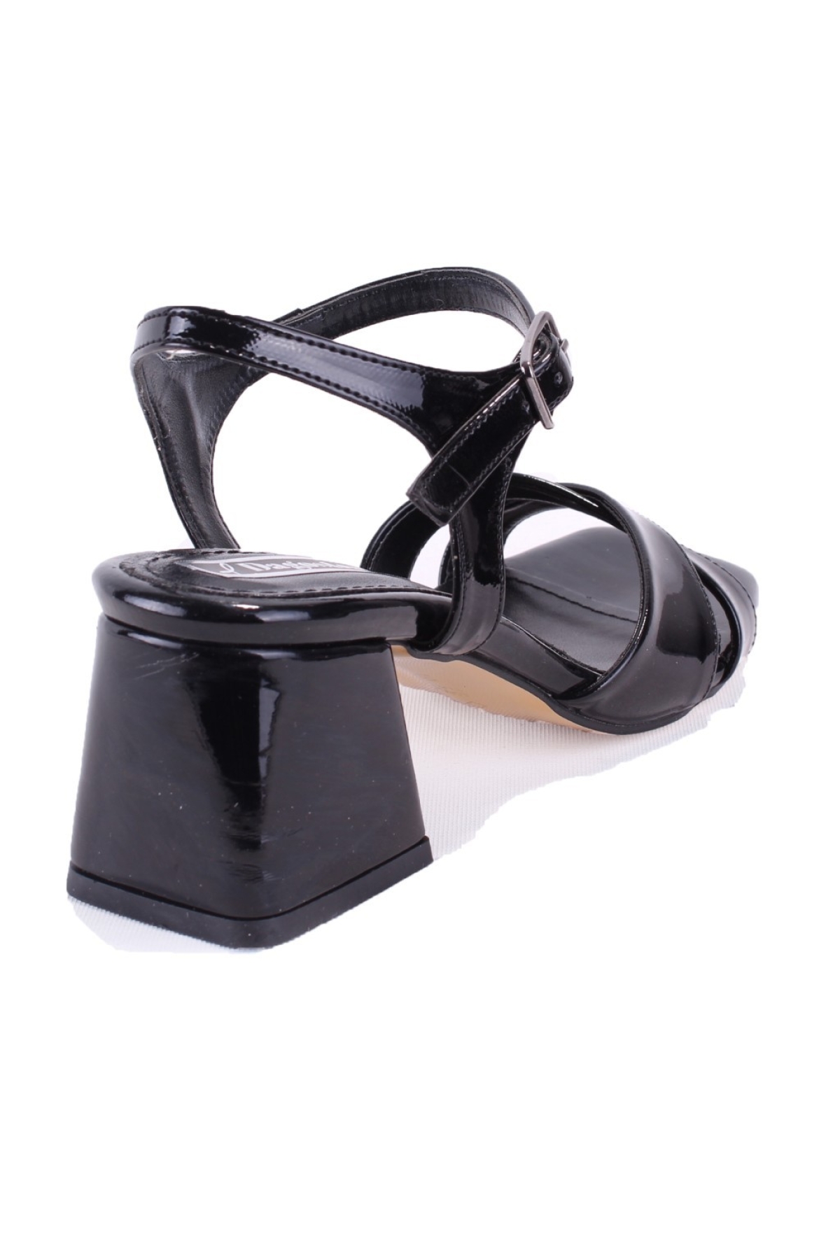 DZA07-928250 Siyah Rugan Klasik Topuklu Kadın Ayakkabı - Görsel 5