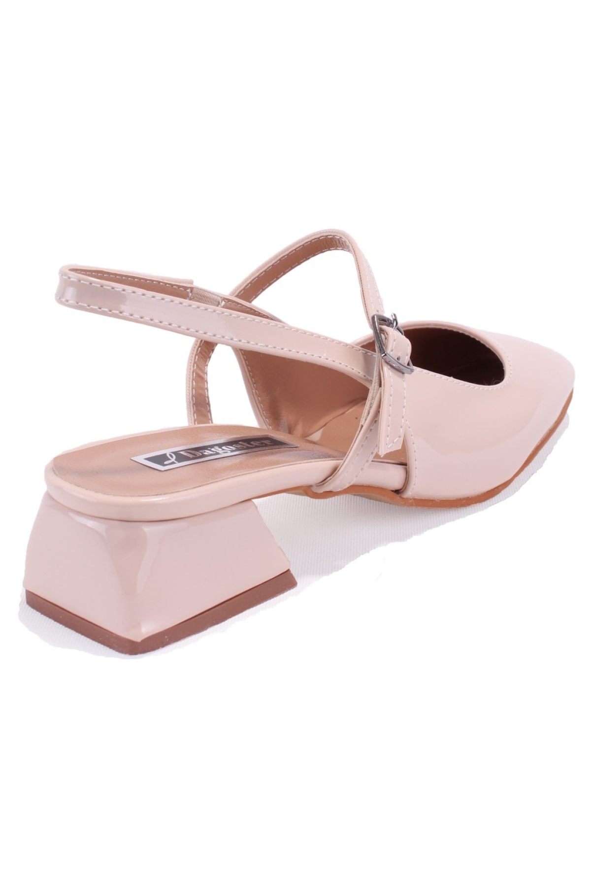 DZA07-81500 Ten Rugan Klasik Topuklu Kadın Ayakkabı - Görsel 5