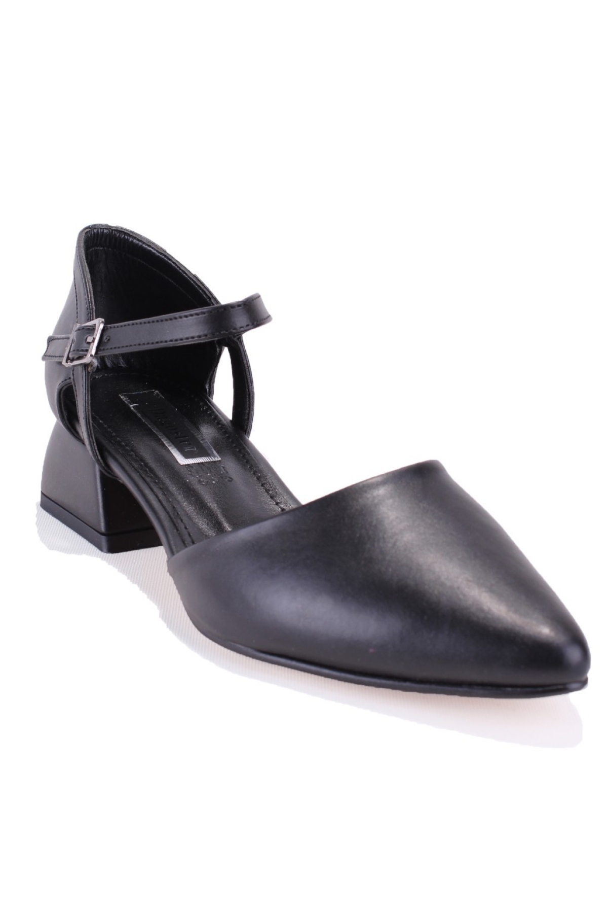 DZA07-92825105 Siyah Klasik Topuklu Kadın Ayakkabı - Görsel 2