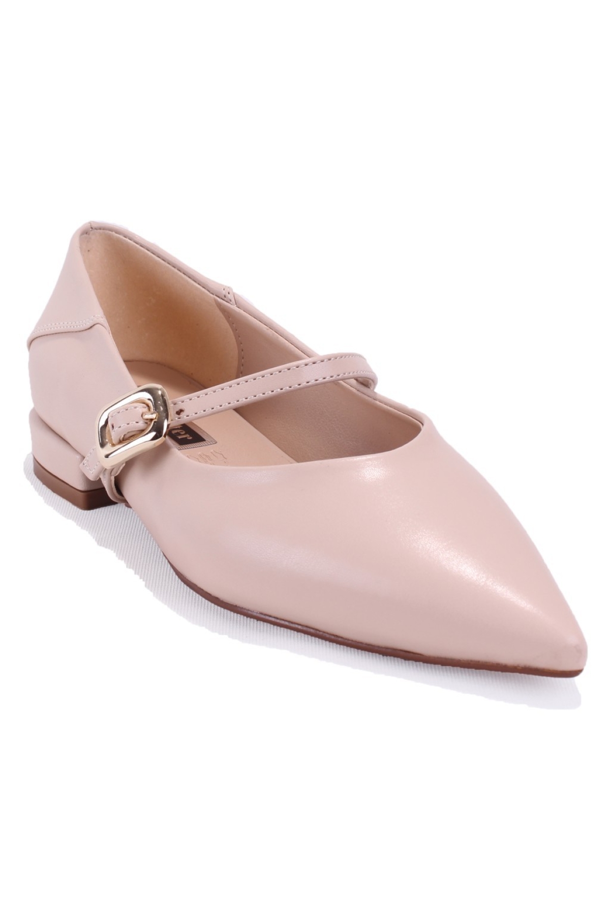 DZA07-725315 Ten Klasik Topuklu Kadın Ayakkabı - Görsel 2