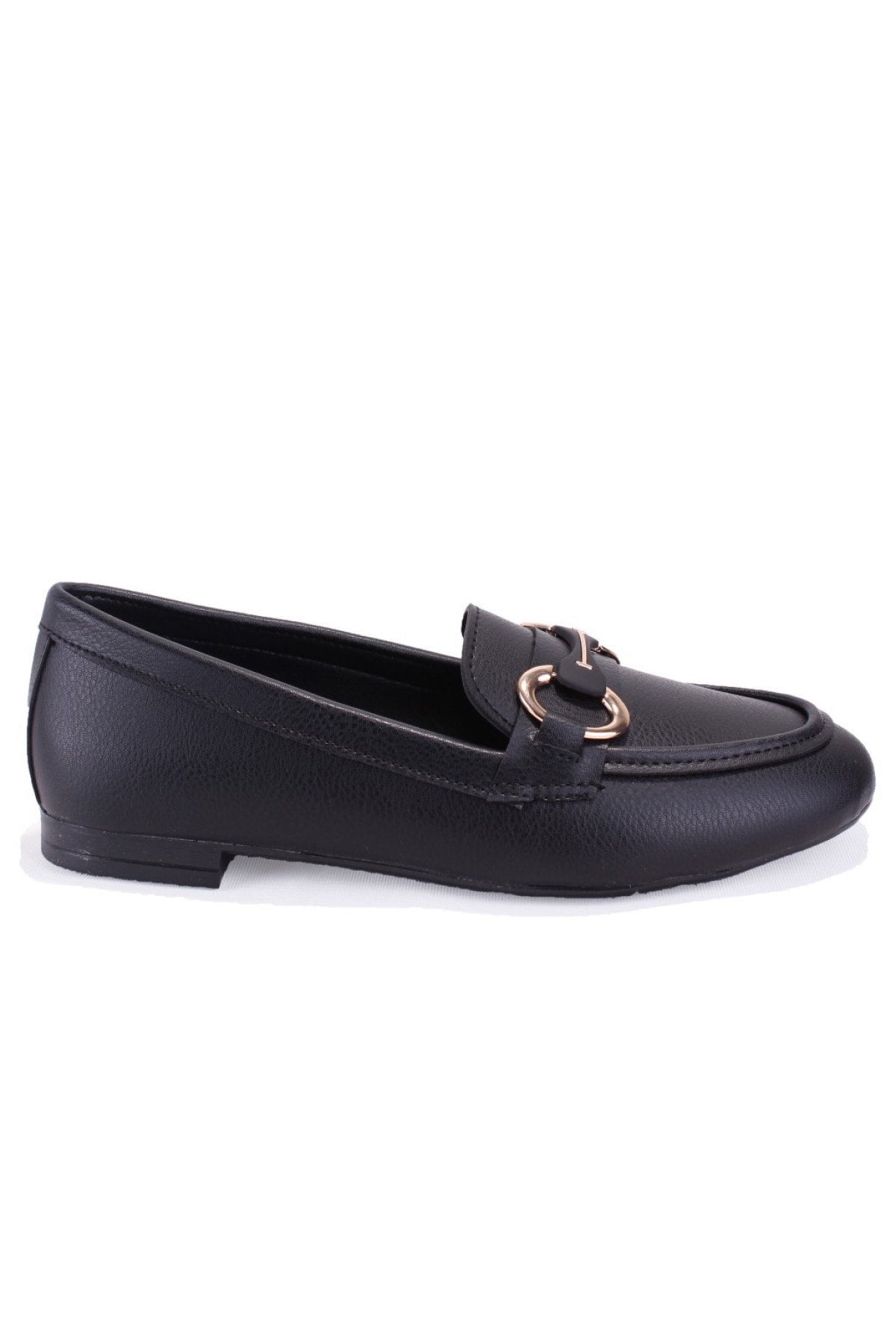 DZA07-1181129 Siyah Günlük Kadın Babet Ayakkabı - Görsel 3