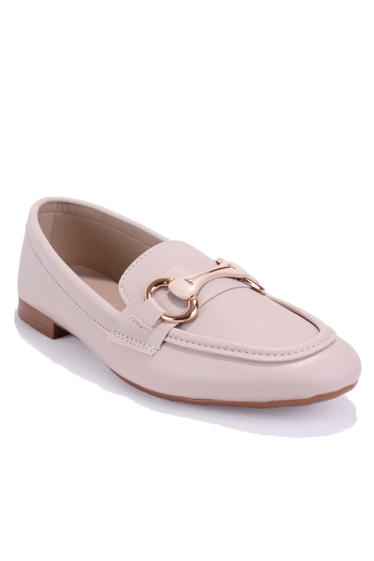 DZA07-1181129 Bej Günlük Kadın Babet Ayakkabı - Görsel 2