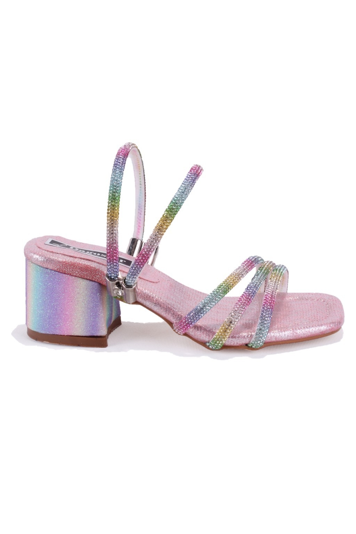 DJA76-ASK16 Gökkuşağı Ortopedik Kız Çocuk Abiye Ayakkabı - Görsel 3